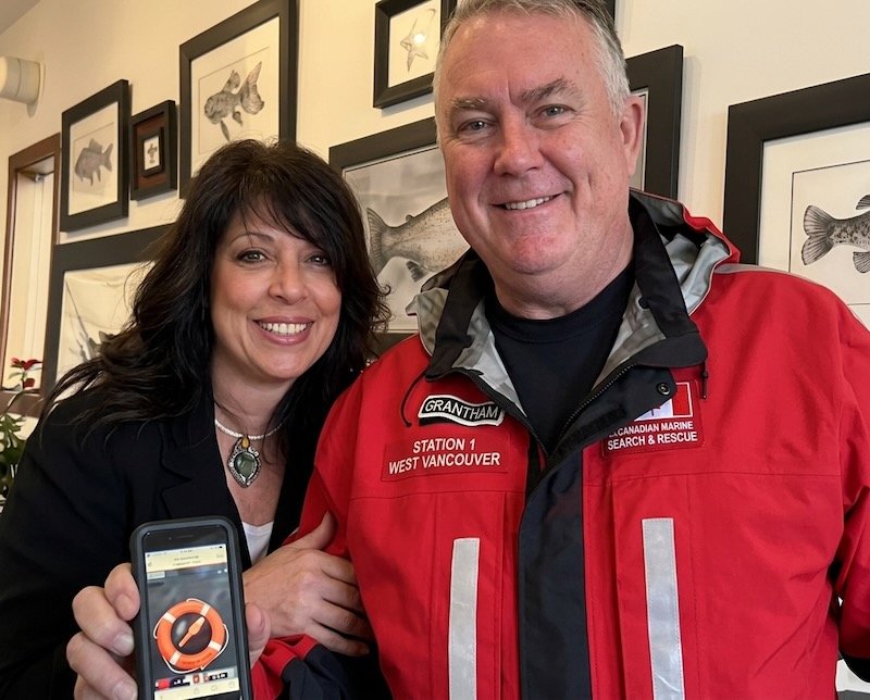 Mya DeRyan with Ian Grantham of RCMSAR