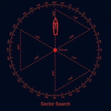 SAR Sector Search Pattern